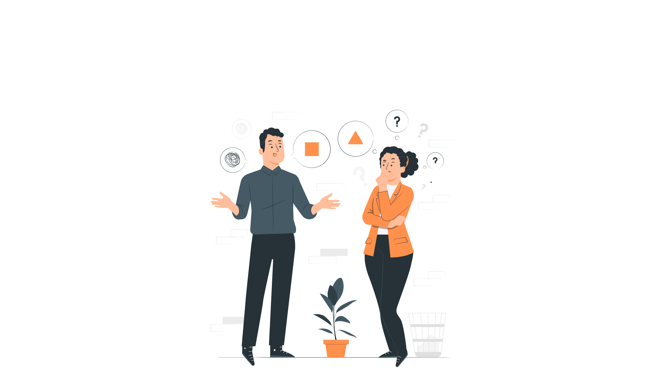 two people talking - improve feedback
